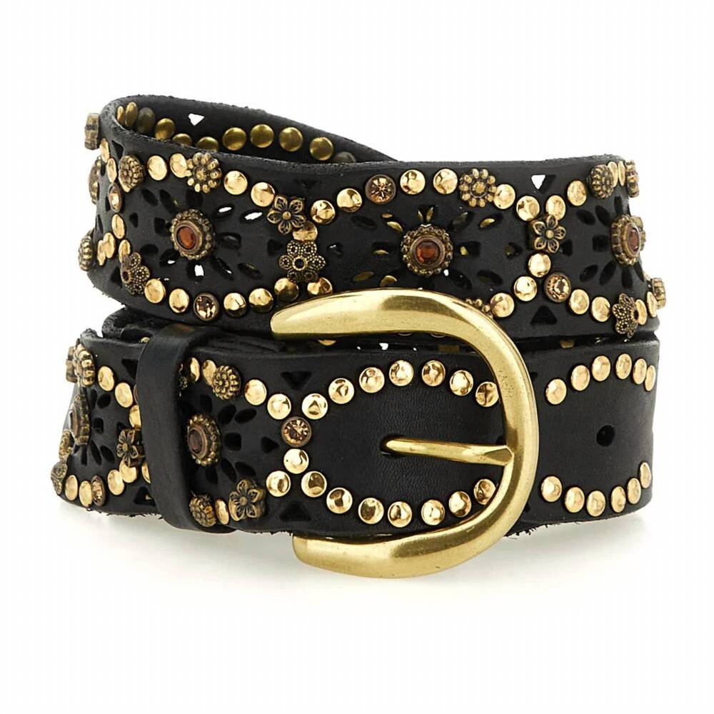 NEW CAMPOMAGGI women's bella di notte belt in black